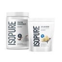 Isopure Bundle of Zero Carb 100% Pure Whey Isolate Protein Powder, Creamy Vanilla, 25g Protein Per Serving, 1 Lb, 14 Servings + Isopure 100% Pure Creatine Monohydrate Powder, 100 Servings