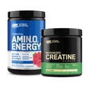 Optimum Nutrition Amino Energy - Pre Workout with Green Tea, BCAA, Amino Acids & Micronized Creatine Monohydrate Powder, Unflavored, Keto Friendly, 60 Serving
