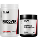 BARE PERFORMANCE NUTRITION BPN Recover Post-Workout Muscle Recovery Drink Mix – Fruit Punch 25 Servings + Pure Creatine Monohydrate Powder 60 Servings | Recovery + Strength Bundle
