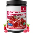 Creatine Monohydrate Gummies (5g) – Pre-Workout Energy & Muscle Growth Support for Men & Women | Raspberry Electrolyte Gummies (135 Count)