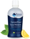Trace Minerals ConcenTrace - Tekoči mineralni dodatek z magnezijem & vitaminom C - Prehranska dopolnila z belim grape & limoninega soka - Naravna limonina limonina aroma, 30 fl oz (30 serving)