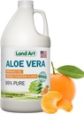 Aloe Vera Lible Gel - Orange Tanerine Flavored - Cold-Processed Inner Filet - từ các lá tươi sinh học từ Texas - cho trung tâm cứu trợ timburn - axit Refux - 64 lfz