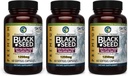Amazing Herbs Premium Black Seed Oil Capsules - High Potency, Cold Pressed Nigella Sativa Aids in Digestive Health, Immune Support & Brain Function - 60 Count, 1250mg (Pack of 3)