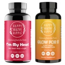 Happy Healthy Hippie Glow for It Astaxanthin Supplement & Red Yeast Rice with CoQ10 Supplement