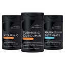 Sports Research® Multivitamins Pack - Turmeric Curcumin C3 Complex + High Potency Vitamin C 1000mg Supplement + 160 mg Chelated Magnesium Glycinate