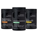 Sports Research® Multivitamins Pack - Natural Ayurvedic Adaptogen Made with Shoden® Ashwagandha + Turmeric Curcumin C3 Complex + Vegan Vitamin D 5000iu & Mk7 Vitamin K 100mcg