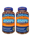 Omega3 Extra Virgin Wild Pure Alaskan's Salmon Oil, 420 Total Softgels, 1000mg, Omega-3 Supplement with DHA & EPA; 2 Packs; Updated Packaging