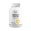 HUJ Omega 3 Fish Oil 1000mg Softgels - EPA+DPA, Fish Oil Omega 3 for Heart, Brain, Skin, Eyes & Cardiovascular Support *- 60 Softgels