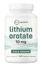 Lithium Orotate 10mg, 240 Veggie Capsules | 5mg Per Capsules | High Bioavailability Trace Mineral | Healthy Aging, Brain Supplement, & Mood Support | Non-GMO, Gluten Free