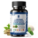 Lithium Orotate 5/10mg, L-Theanine 200mg, Ashwagandha 300mg - Mood Focus Memory Brain Supplements with Bacopa Monnieri, Lion’s Mane, Magnesium, Zinc D3 B6 Folate B12 - 120 Vegan Capsules, 2 Months