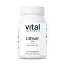 Vital Nutrients Lithium Orotate - Vegan Lithium Supplements for Memory, State of Mind, and Behavioral Health*- 5mg - Gluten, Dairy, Soy Free - 90 Capsules