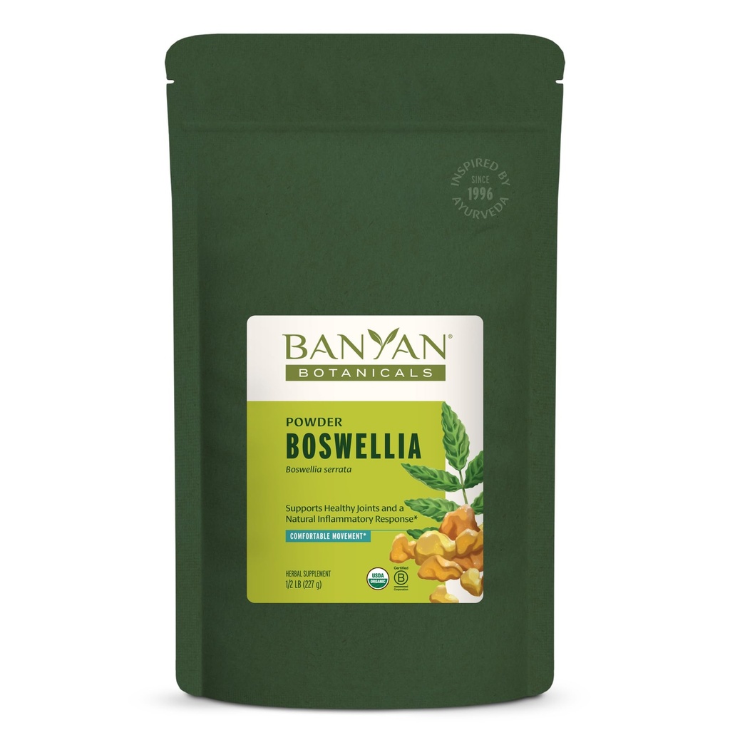 Banyan Botanicals Boswellia Powder – Organic Frankincense Resin (Boswellia Serrata) – Traditional Ayurvedic Joint Health Supplement* – 1/2 lb. – Non-GMO Sustainably Sourced Vegan