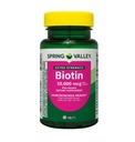 Spring Valley Extra Strength Biotin Plus Keratin Dietary Supplement Tablets for Hair/Skin/Nail Health, 10,000 mcg, 60 Count