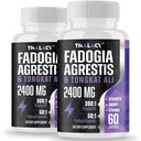2400mg Fadogia Agrestis Tongkat Ali Supplement - Fadogia Agrestis 1400mg & Tongkat Ali 1000mg Ultra Blend, Maximum Strength, Muscle Mass & Athletic Performance, 120 Softgels