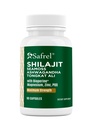 Safrel Shilajit Complex with Sea Moss, Ashwagandha, Tongkat Ali, Maximum Strength Dietary Supplement, 90 Capsules, with Magnesium, Zinc, PQQ