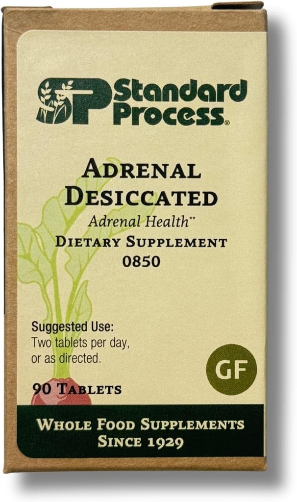 Adrenal Desiccated – Natural Adrenal Support for Energy, Stress Resilience, and Immune Health – GF, 90 Tablets