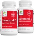 Ter Naturally Sucontral D - B-Complex & Folate supplement - Carbohydrate Metabolism Support - Vitamin & Mineral supplement with Zinc ' Chromium - 60 Capsules (Pack of 2)