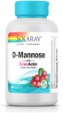 SOLARAY D- Mannose with CranActin, 60 Vegetarian Capsules