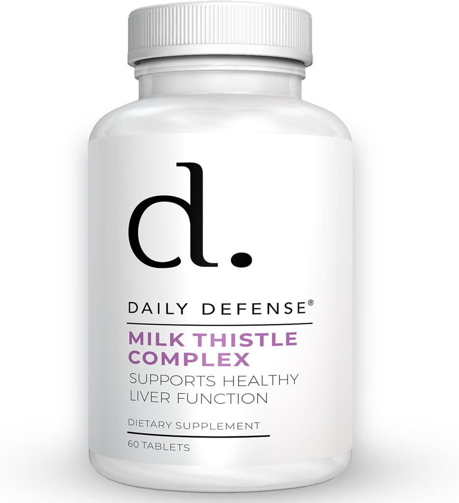 Pure Milk Thistle Herbal Kosttilskud - 450 mg Milk Thistle Extract for lever Detox & Lever Support - Vegansk Kosttilskud til kvinder og mænd, 60 tabletter