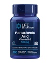 Life Extension Pantothenic Acid, 500 mg, Vitamin B5, Calcium, Support Healthy Metabolism, Mitochondrial Energy Production, Gluten-Free, Non-GMO, Vegetarian, 100 Capsules