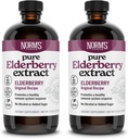 Norm의 농장 순수한 Elderberry 추출물 2PK - 미국에서만 Elderberry에게서 만드는 - Immune의 산화 방지제 지원, 추가한 설탕, 첨가물, Vegan, 글루텐 자유로운, 비 GMO의 산술 알콜 - 8개 Oz