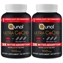 Qunol Ultra CoQ10 100mg 3X Better Absorption Patented Water and Fat Soluble Natural Supplement Form Coenzyme Q10 Antioxidant for Heart Health Packs Softgels, 120 Count