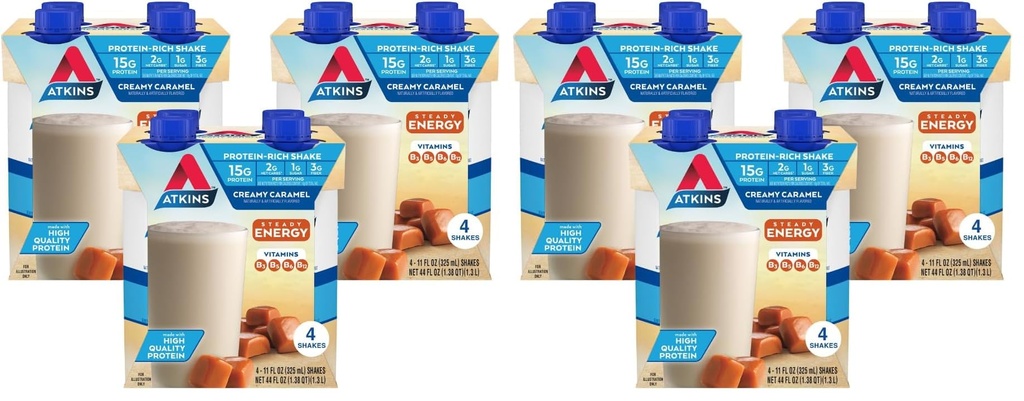 Atkins Atkins Energy Shake Creamy Caramel, (Pack of 24)