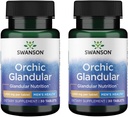 Swanson Orchic Glandular - 남자의 건강 1,000 mg 30 탭 (2 팩)