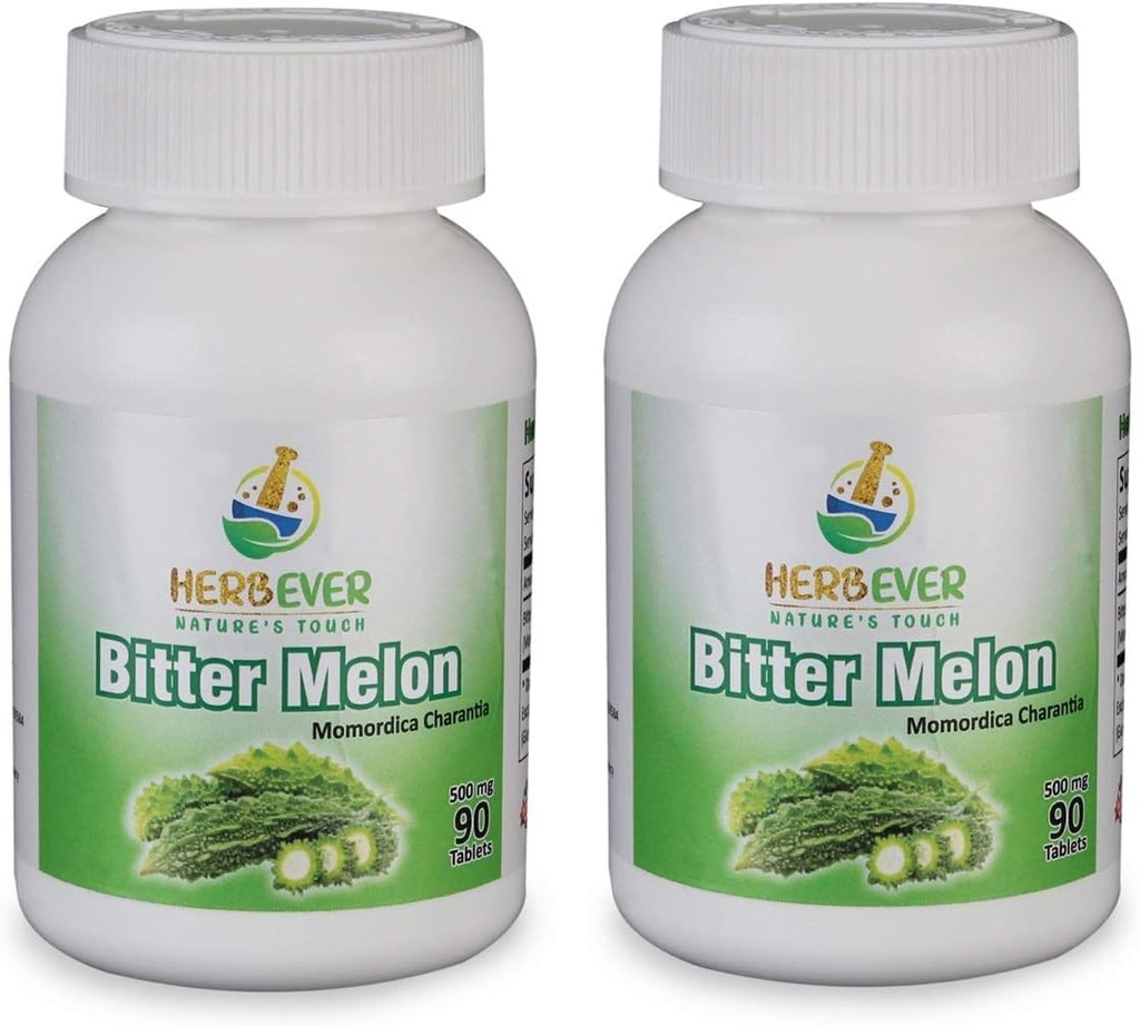Bitter Melon 500 mg – 2 Pack of 90 Tablets (2 Pack Total 180 Count)