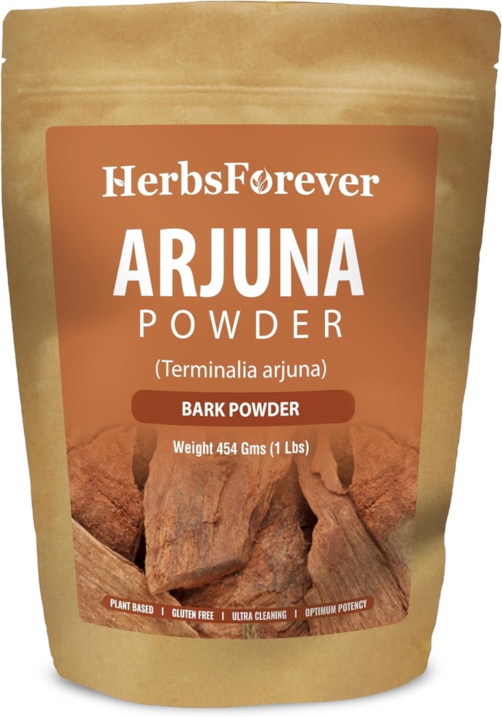 HerbsForever Arjuna Proszek Terminalia Arjuna Non GMO, Vegan 454 GMS