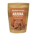 Herbsforever Terminalia Arjuna Bark Powder -Heart Strong & Cardik Rejuvenating Tonic, Wild Harvested -Non GMO, Vegan-2X Potency | Ultra Clean |NO Sand & Mud| Steam Sterilized|16oz-1LBS|BPA Free