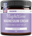 Magnesium Lotion - Gaueko Magnesium Cream - Aplikatu Legs, Arms edo Txest - Topical Magnesium Chloride - AEB Made and Safe for Kids (Lavender)