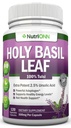 Holy Basil Leaf Capsules - 500mg - 2.5% Ursolic Acid - 120 Vegan Capsules - Real Tulsi Extract Supplement - Positive Mindset - Adaptogenic & Ayurvedic Herb