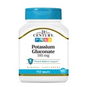 21st Century Potassium Gluconate, 595 mg, 110 Tablets