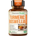 Boswellia Serrata Turmeric Supplement for Joint Support & Inflammation Balance – Turmeric Boswellia Supplement with Ginger & Black Pepper Extract for Enhanced Absorption – Non-GMO - 120 Capsules