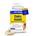 Enzymedica DairyAssist Digestive Enzymes for Men & Women - Lactose Intolerance Support Supplement with Lactase Enzyme, Breaks Down Milk & Dairy, Helps Reduce Gas & Bloating, Gluten Free - 30 Capsules