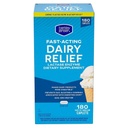 berkley jensen Maximum Strength Fast Acting Lactase Enzyme 9000 FCC - Natural Dairy Relief Digestive Supplement - Helps Prevent Bloating, Gas, Loose Bowels Due to Lactose Intolerance, 180 Tablets