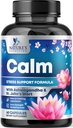 Stress Support Supplement - Extra Strength Ashwagandha, GABA, Magnesium, L-Theanine for Relief - Supports Mood & Focus - Naturally Calm, Unwind & Relax - Eases Tension & Nervousness - 60 Capsules