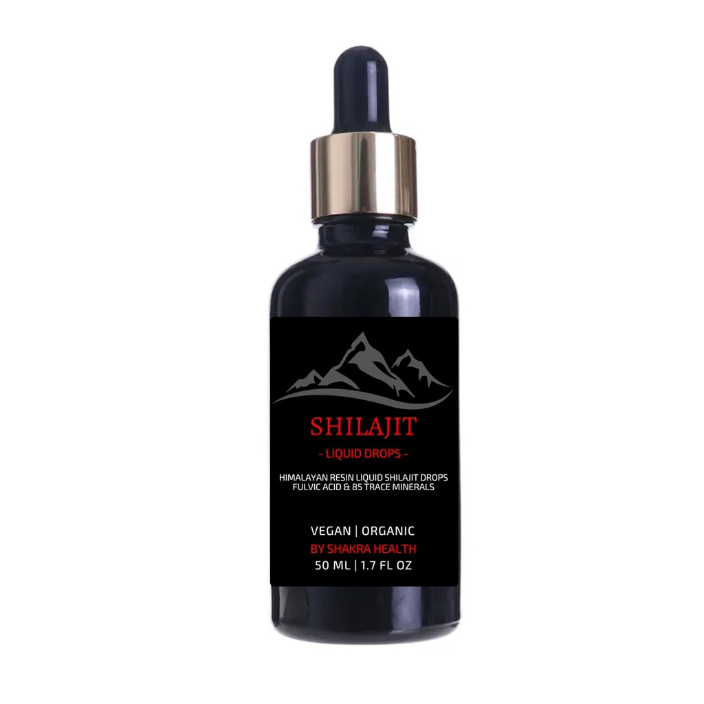 50ml / 1.7fl oz Himalayan Shilajit with Dropper. Authentic, Vegan & Organic, Fulvic Acid & Natural Pure Trace Mineral Complex