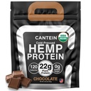 Organic Plant-Based Protein Powder - 100% Hemp Protein Vegan Shake Mix - Lactose, Dairy & Gluten Free, Clean Natural Chocolate (20 Servings)