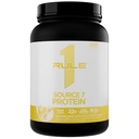 Rule 1 Proteins Source 7 Protein, Banana Cream, 21 Servings | Decadent Flavor, Velvety Smooth Texture, 22g Anytime Protein, and 10g Naturally Occurring EAAs from 7 Premium Sources