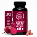 Organic Beet Root Capsules 1,300mg - Nitric Oxide Supplement for Blood Pressure + Circulation Support - Beetroot Powder Superfood - Antioxidant, Natural Energy - Vegan, Non-GMO - 60 Ct