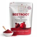 Beet Root Powder 4-in-1 Superfood Drink Mix - Nitric Oxide Booster with Pomegranate, Raspberry, Ceylon Cinnamon - Energy, Heart & Circulation Support - Vegan, Non-GMO, Gluten-Free, 24 Servings