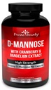 Divine Bounty D-Mannose Capsules - 600mg D Mannose Powder per Capsule with Cranberry and Dandelion Extract to Support Normal Urinary Tract Health - 120 Veggie Capsules