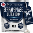 Serrapeptase Ultra 300K SPU – Enteric Coated Proteolytic Enzyme Supplement, 120 Veggie Capsules (4 Month Supply) – Supports Sinus, Respiratory & Joint Health – Vegan, Non-GMO, Gluten Free