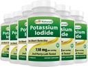 Best Naturals Potassium Iodide 130 mg per Serving - Dietary Supplement, 90 Tablets (6)