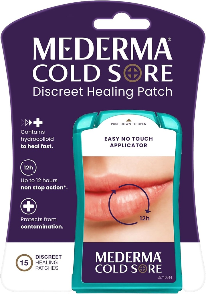Mederma Fever Blister Discreet 치유 패치 - 보호 및 콜린스 콜드 서스 - 15 조사