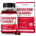 Berberine Gummies with Ceylon Cinnamon (1,200mg) Premium Sugar-Free Berberine Ceylon Cinnamon Supplement for Adults - Third-Party Tested, Non-GMO & Made in USA - 60 Count Chewable Gummies