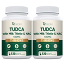 Migcopat 7-in-One TUDCA Supplement, 3650mg with Milk Thistle, NAC, Alpha Lipoic Acid, Dandelion Root, Bile Salts TUDCA for Liver Cleanse Detox & Repair, Bile Flow and Digestive Support - 240 Capsules