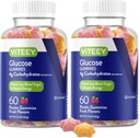 Viteey Glucose Gummies - 4g Koolhydraten - Snelwerkend Alternatief voor Glucose Tablets - Energie en Bloedsuiker Ondersteuning - Veganistisch, Glutenvrij, Gelatinevrij - 120 Tel.